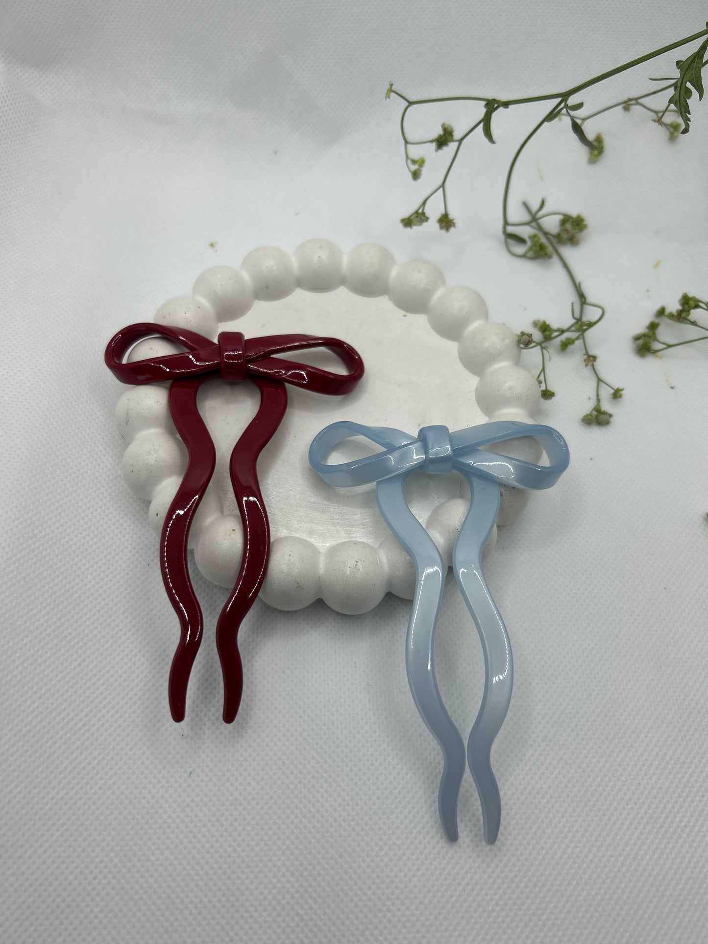 Korean bow hair stick