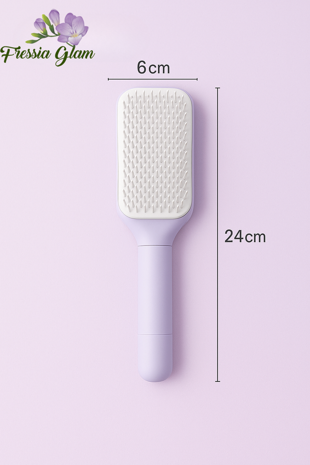 Fressiaglam Retractable Hair Brush Twist to Clean