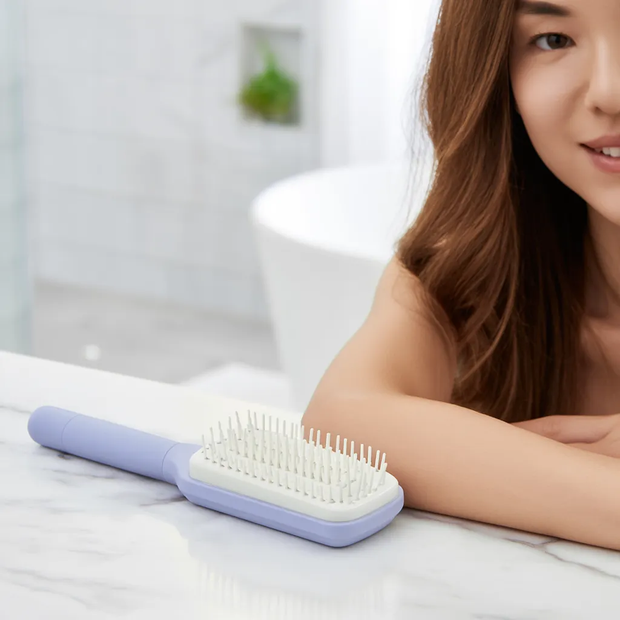 Fressiaglam Retractable Hair Brush Twist to Clean