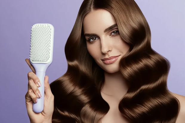 Fressiaglam Retractable Hair Brush Twist to Clean