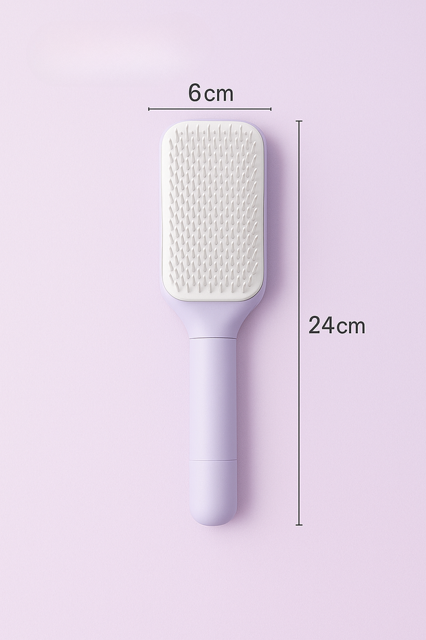 Fressiaglam Retractable Hair Brush Twist to Clean